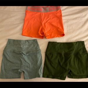 SEAMLESS SHORTS bundle (Gymshark + Alphalete)